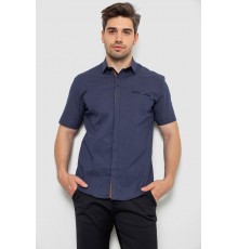 Рубашка мужская с принтом, цвет синий, 214R7130-1