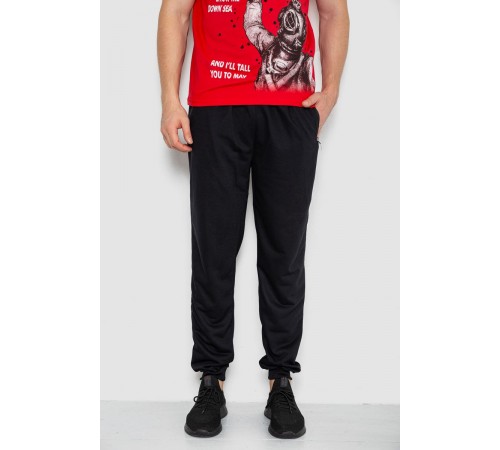 Спортивні штани чоловічі, колір чорний, 244R41236