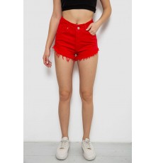 Шорти жіночі джинсові, колір червоний, 182R1648S20