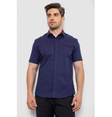 Рубашка мужская с принтом, цвет синий, 214R7125