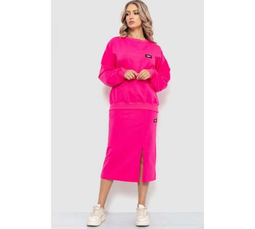 Костюм жіночий повсякденний, колір рожевий, 115R0517