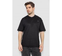 Футболка чоловіча однотонна, колір чорний, 247R3140