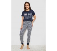 Піжама жіноча, колір синій, 243R1484-019