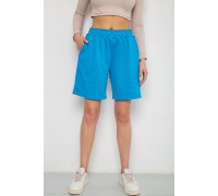 Шорты женские в рубчик, цвет темно-голубой, 238R110