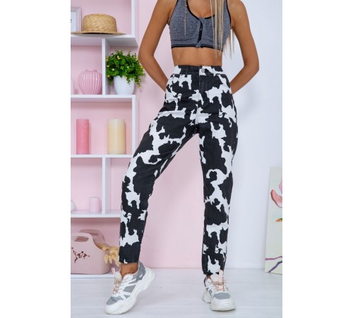 Джинси жіночі, колір чорно-білий, 164R998