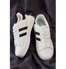 Кросівки жіночі демісезонні, колір біло-чорний, 248RBK10