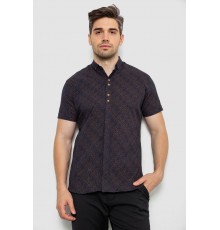 Рубашка мужская с принтом 214RK16072, цвет Синий