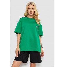 Костюм жіночий повсякденний, колір зелений, 241R5004-1