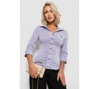 Рубашка классическая в полоску, цвет сиреневый, 230R645