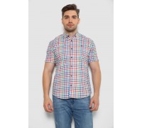 Рубашка мужская в клетку, цвет белый, 214R842