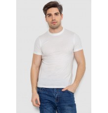 Футболка мужская базовая бельевая, цвет белый, 244R121