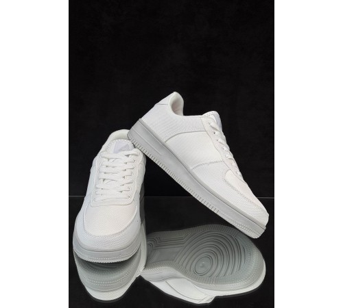 Кроссовки мужские текстиль, цвет бело-серый, 248RCX1610