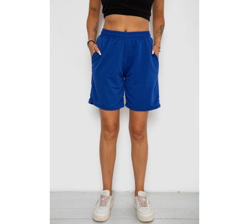 Шорти жіночі однотонні, колір електрик, 238R57820