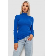 Гольф жіночий однотонний в рубчик, колір електрик, 238R803