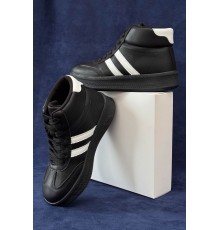 Кросівки жіночі демісезонні, колір чорно-білий, 248RSD20