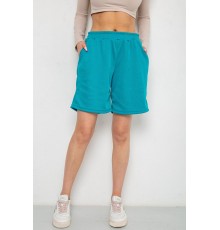 Шорти жіночі в рубчик, колір темно-бірюзовий, 238R110 Шорти жіночі в рубчик, колір темно-бірюзовий, 238R110