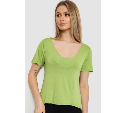 Футболка-топ женская, цвет светло-зеленый, 186R511