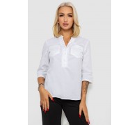 Блуза однотонная, цвет молочный, 230R96-15