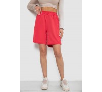 Шорты женские в рубчик, цвет темно-коралловый, 238R110