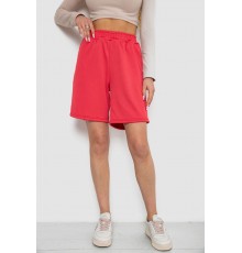 Шорти жіночі в рубчик, колір темно-кораловий, 238R110
