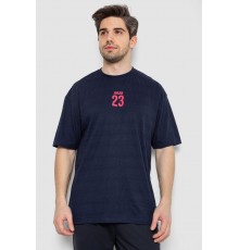 Футболка мужская с принтом, цвет темно-синий, 244R7024