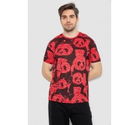 Футболка чоловіча з принтом, колір червоний, 244R6034