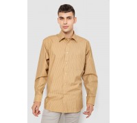 Рубашка мужская классическая, цвет бежевый, 244R331