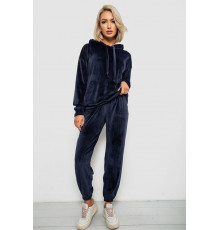 Спортивный костюм женский велюровый, цвет синий, 241R1530-5