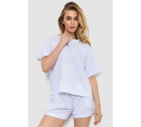 Костюм жіночий однотонний, колір білий, 244R039