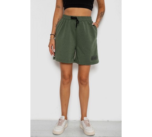 Шорти жіночі з принтом, колір хакі, 238R132