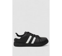 Кросівки жіночі шкіра, колір чорно-білий, 248RL2420-1