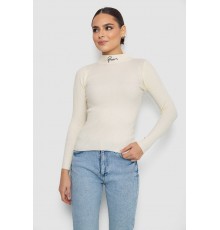 Водолазка трикотажна жіноча, колір кремовий, 204R035