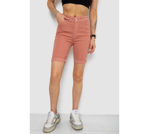 Шорти джинсові жіночі, колір пудровий, 182R1700
