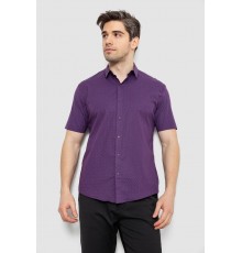 Рубашка мужская с принтом, цвет сливовый, 186R7338