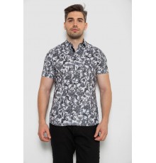 Рубашка мужская с коротким рукавом, цвет серый, 214R582