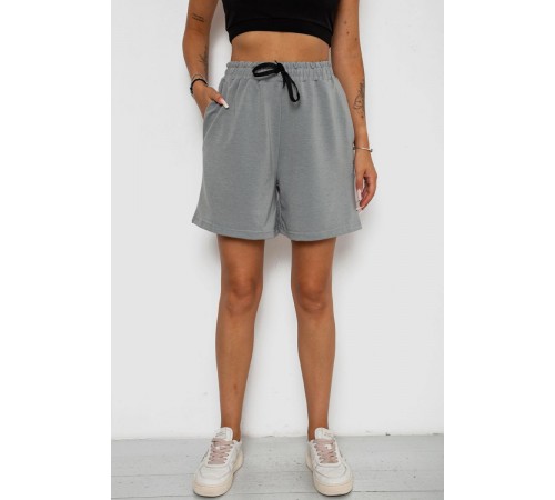 Шорти жіночі з принтом, колір сірий, 238R130
