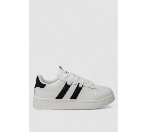 Кросівки жіночі шкіра, колір біло-чорний, 248RJH900-9