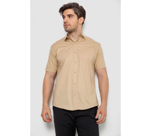 Рубашка мужская, цвет кремовый, 214R7327