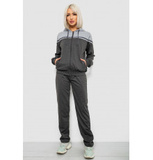 Спортивный костюм женский двухнитка, цвет серый, 244R9126