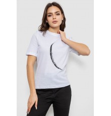 Футболка жіноча з принтом, колір білий, 241R1830