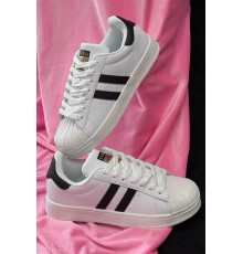 Кросівки жіночі демісезонні, колір біло-чорний, 248RHB640