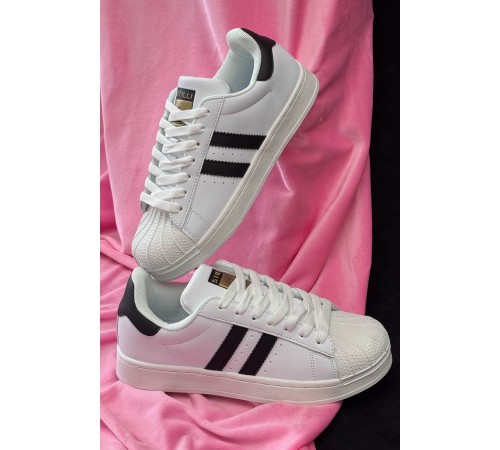 Кросівки жіночі демісезонні, колір біло-чорний, 248RHB640