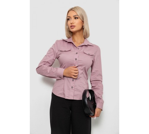 Сорочка жіноча однотонна, колір пудровий, 230R068