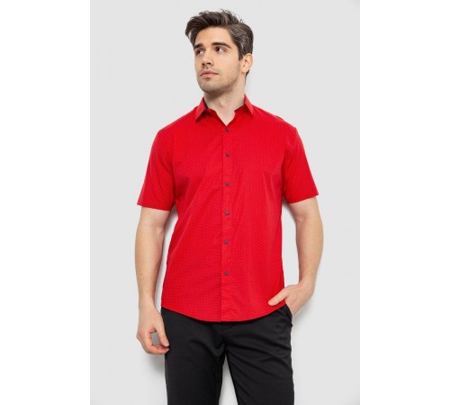 Рубашка мужская с принтом, цвет красный, 186R7338
