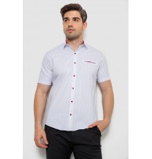 Сорочка чоловіча з принтом, колір білий, 214R7332 Сорочка чоловіча з принтом, колір білий, 214R7332