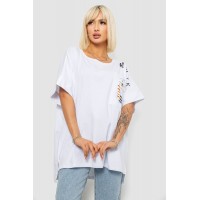 Футболка женская с принтом, цвет белый, 244R2514
