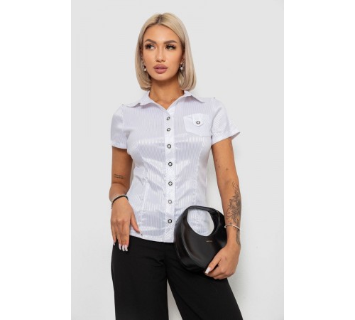 Сорочка класична в смужку, колір білий, 230R668-2