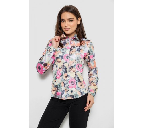 Сорочка з квітковим принтом, колір різноколір, 230R225