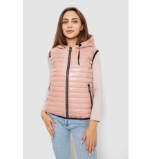 Жилетка жіноча дута, колір пудровий, 102R380