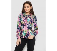 Сорочка з квітковим принтом, колір синій, 230R225